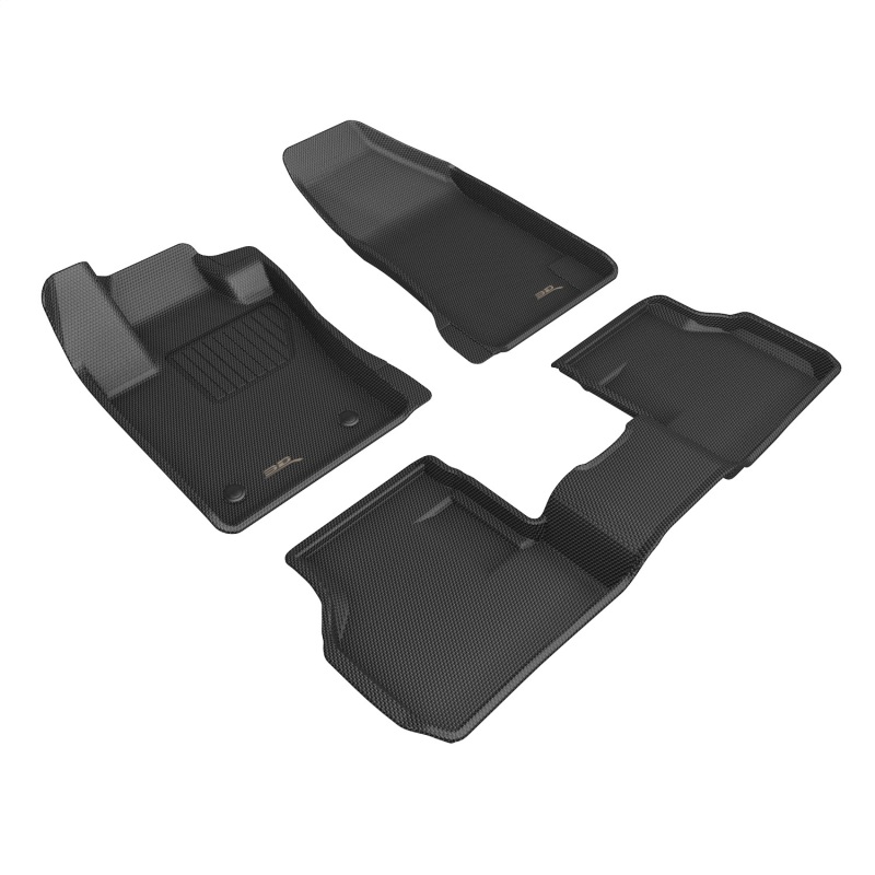 Alfa Romeo Tonale Floor Mat Set - 3D MAXpider - Kagu - Black - `24-`26